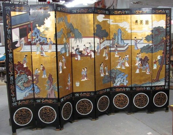 ASIAN COROMANDEL ORIENTAL DRESSING ROOM  SCREEN DIVIDER (1 of 8)