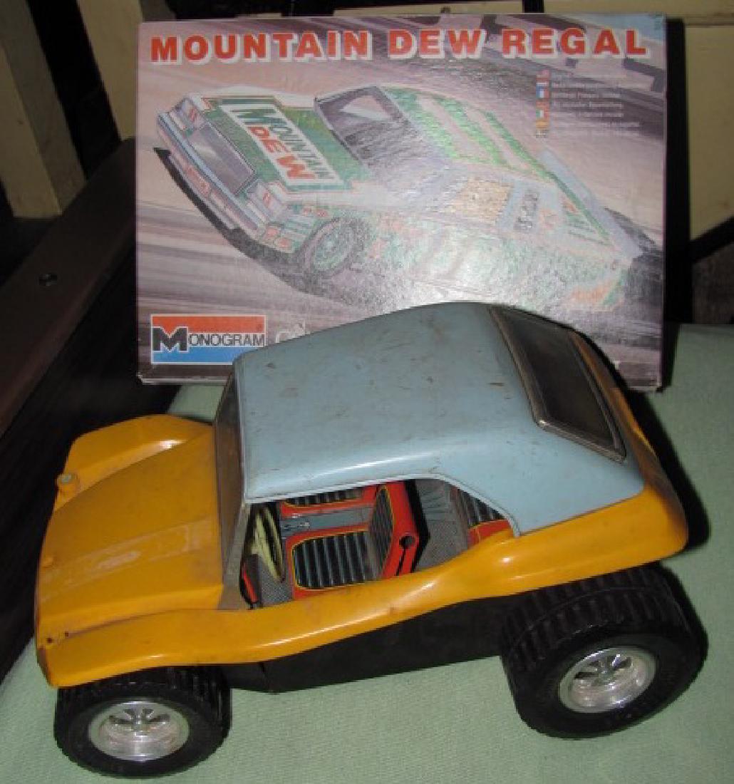 Taiyo Dune Buggy Monogram Model: Battery Operated Dune Buggy & Mountain Dew Regal Race Car Model