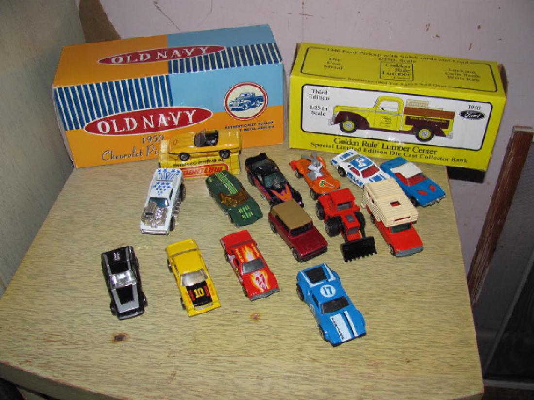 Matchbox Toy Lot: includes matchboxes, Old Navy Truck, & Golden Rule Lumber