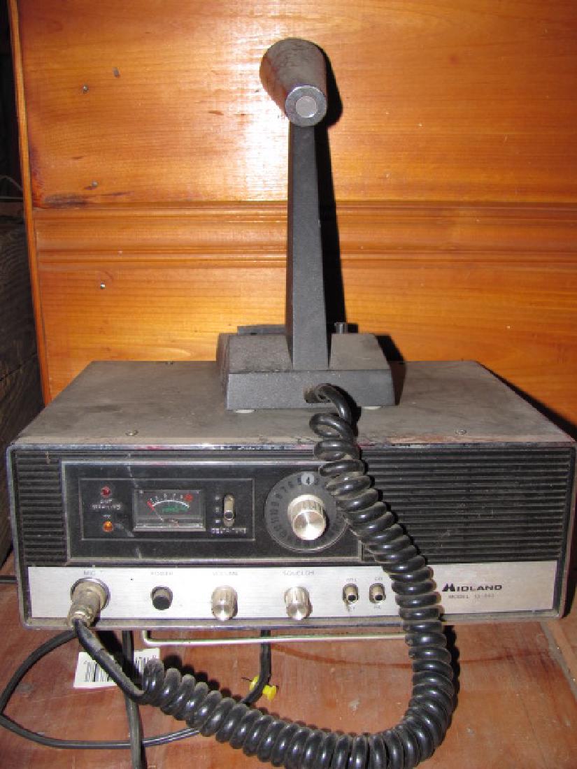 Midland CB Radio w/ Turner Microphone (1 of 2)
