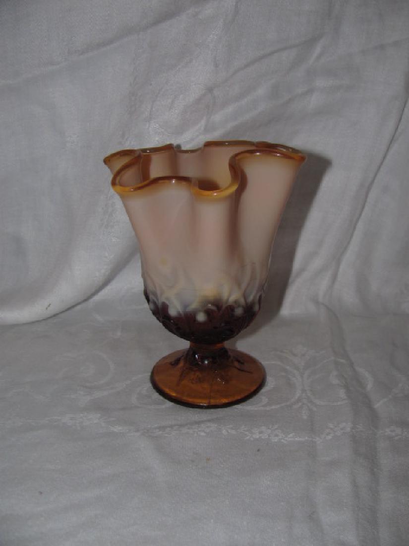 Fenton Glass Ruffled Edge Vase (1 of 2)