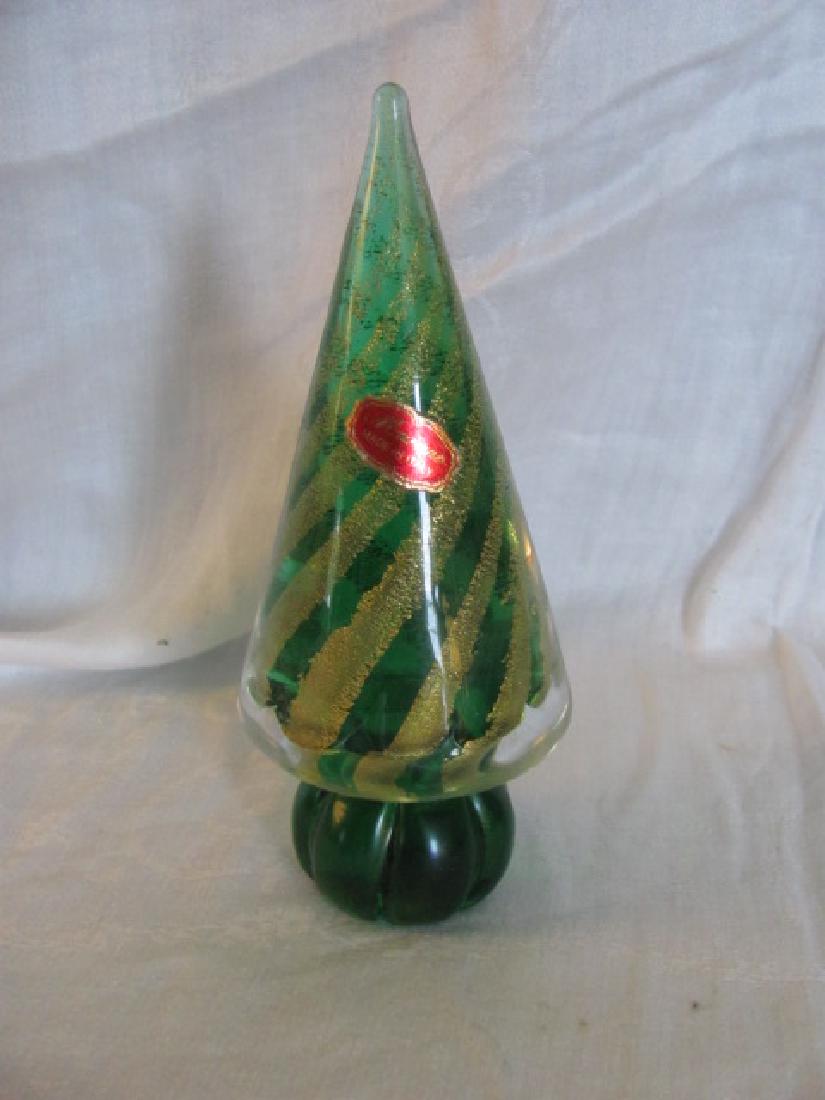 7 1/2" Murano Glass Christmas Tree (1 of 3)