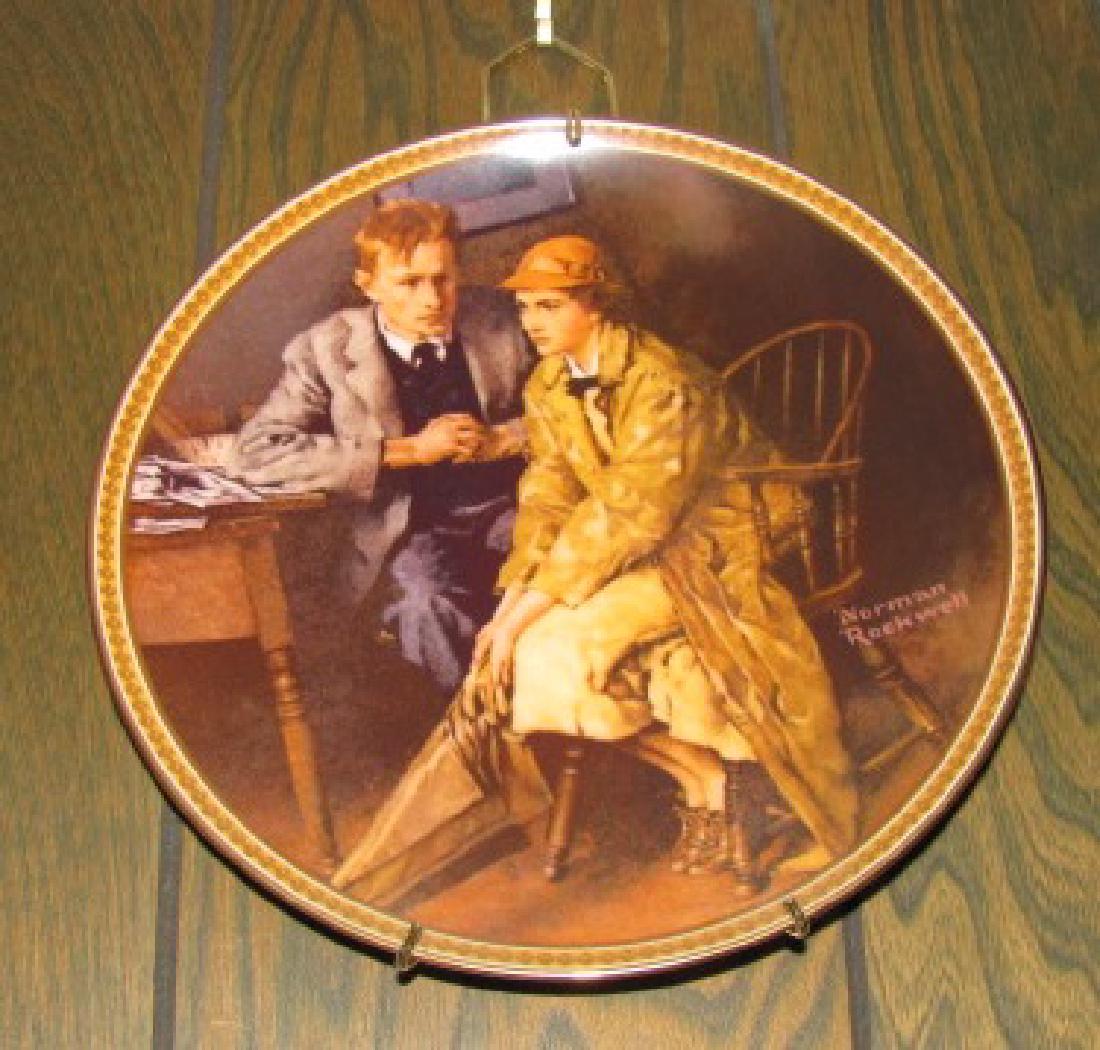 2 Norman Rockwells and Religious Plate: 3 Plates