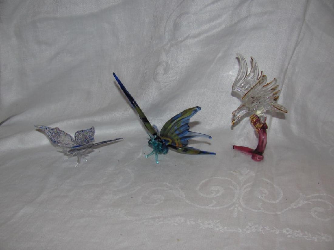 Blown Glass Butterflies & Eagle (1 of 2)