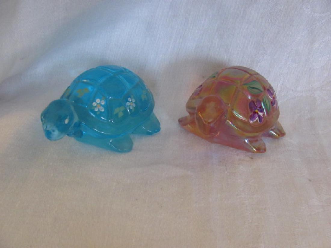 2 Hand Painted Fenton Lenox Turtles (1 of 4)