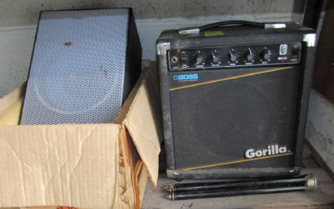 Boss Gorilla Amp , Speakers, Tripod Lot (1 of 1)