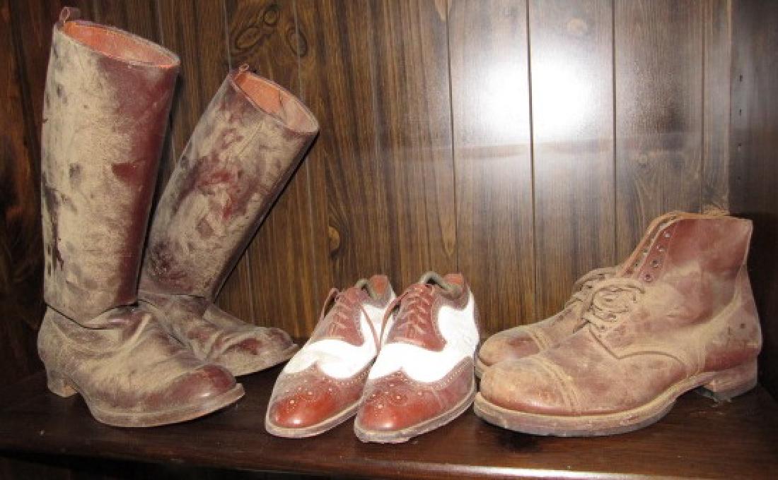 Cowboy & Army Boots w/ shoes Lot (1 of 6)