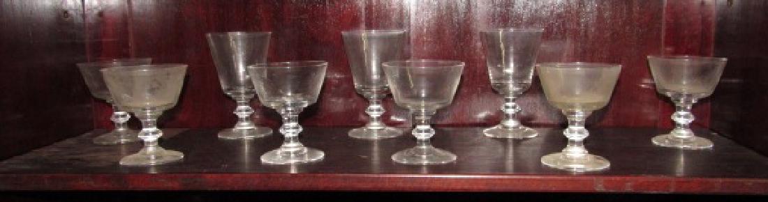 Lot of Goblets w/ Applied Stem (1 of 4)