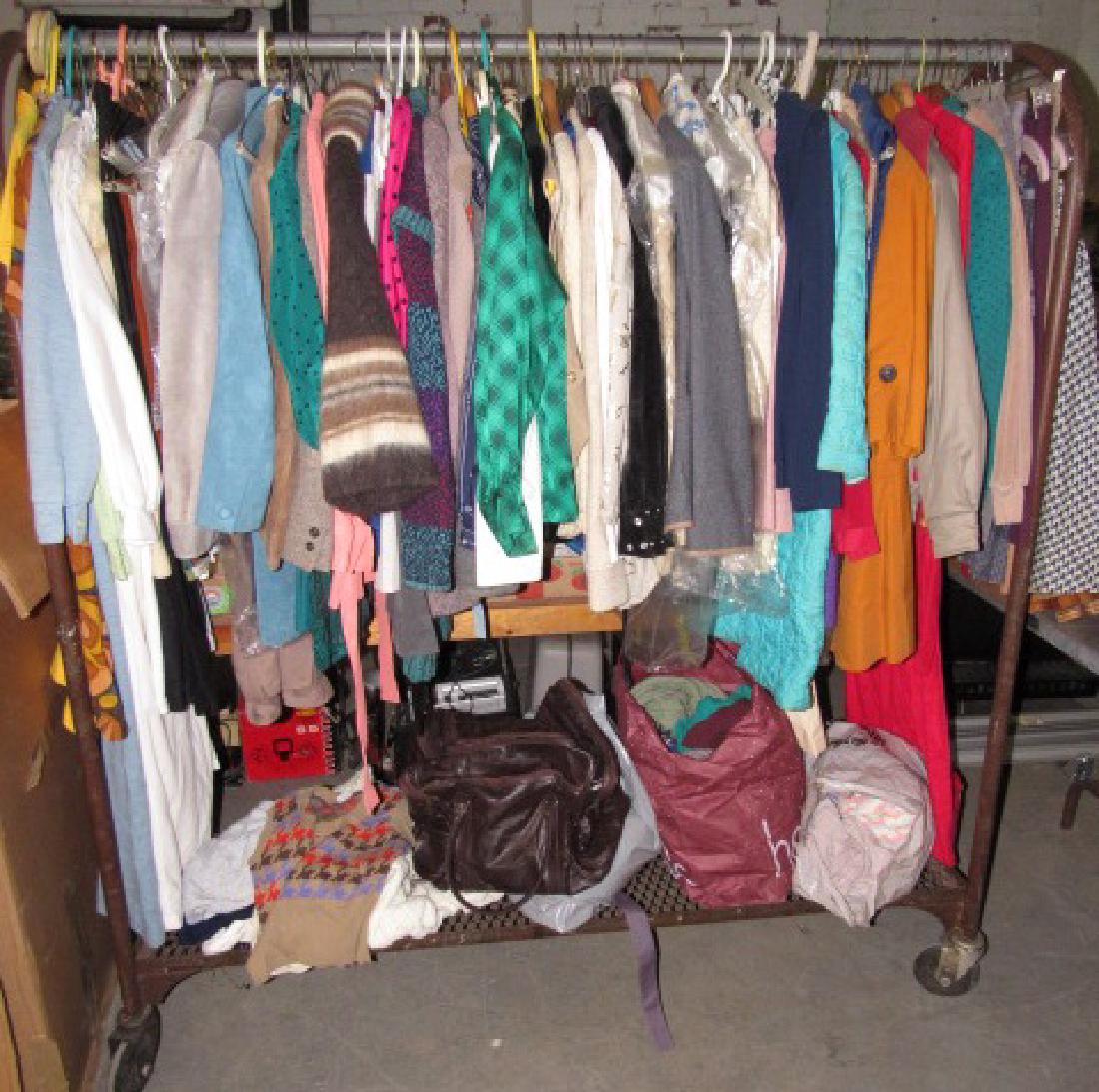 Rack Full of Vintage Clothes (1 of 4)
