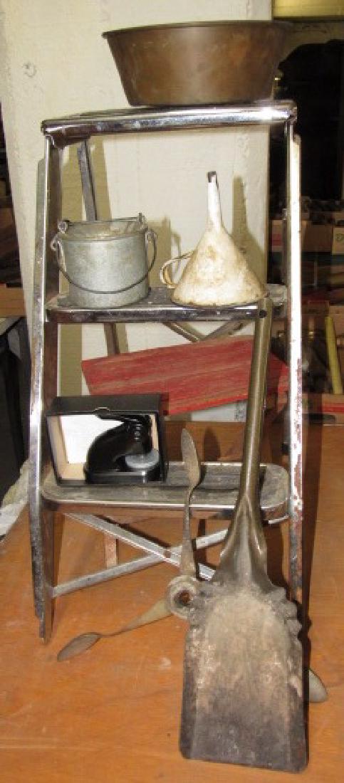 Step Stool Brass Pan Agate Funnel (1 of 5)