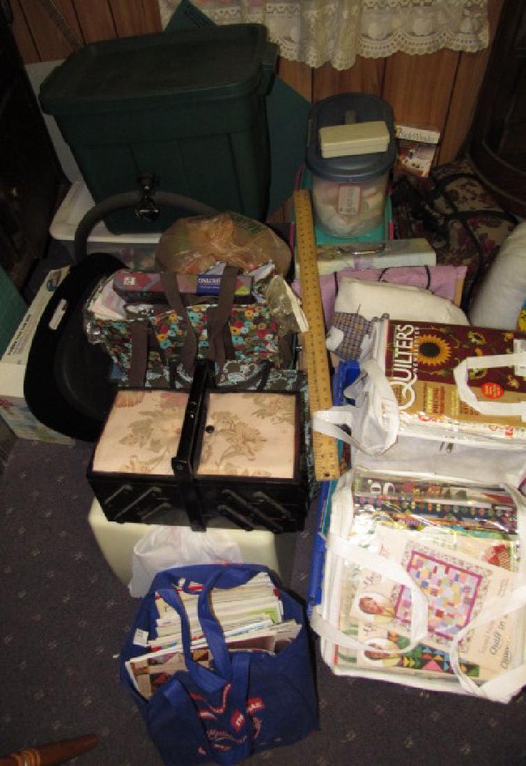 Sewing Machines and Quilting Supplies: Quilting supplies and 2 Sewing Machines. Must take all