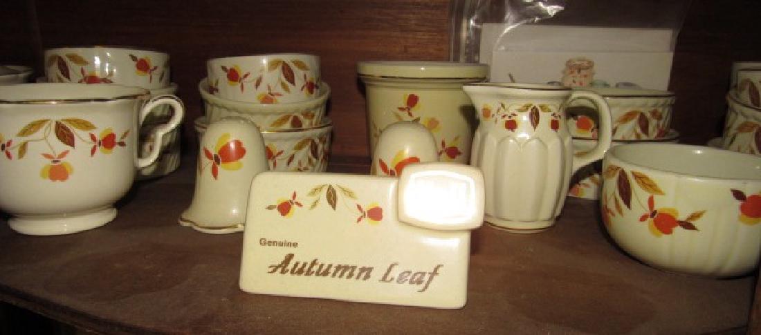 Hall China Autumn Leaf Shelf Lot 21 pieces (1 of 4)
