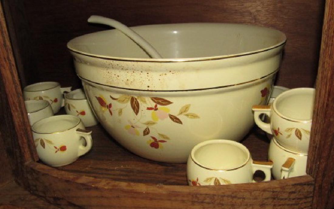 1993 Hall China Autumn Leaf Club Punch Bowl (1 of 5)