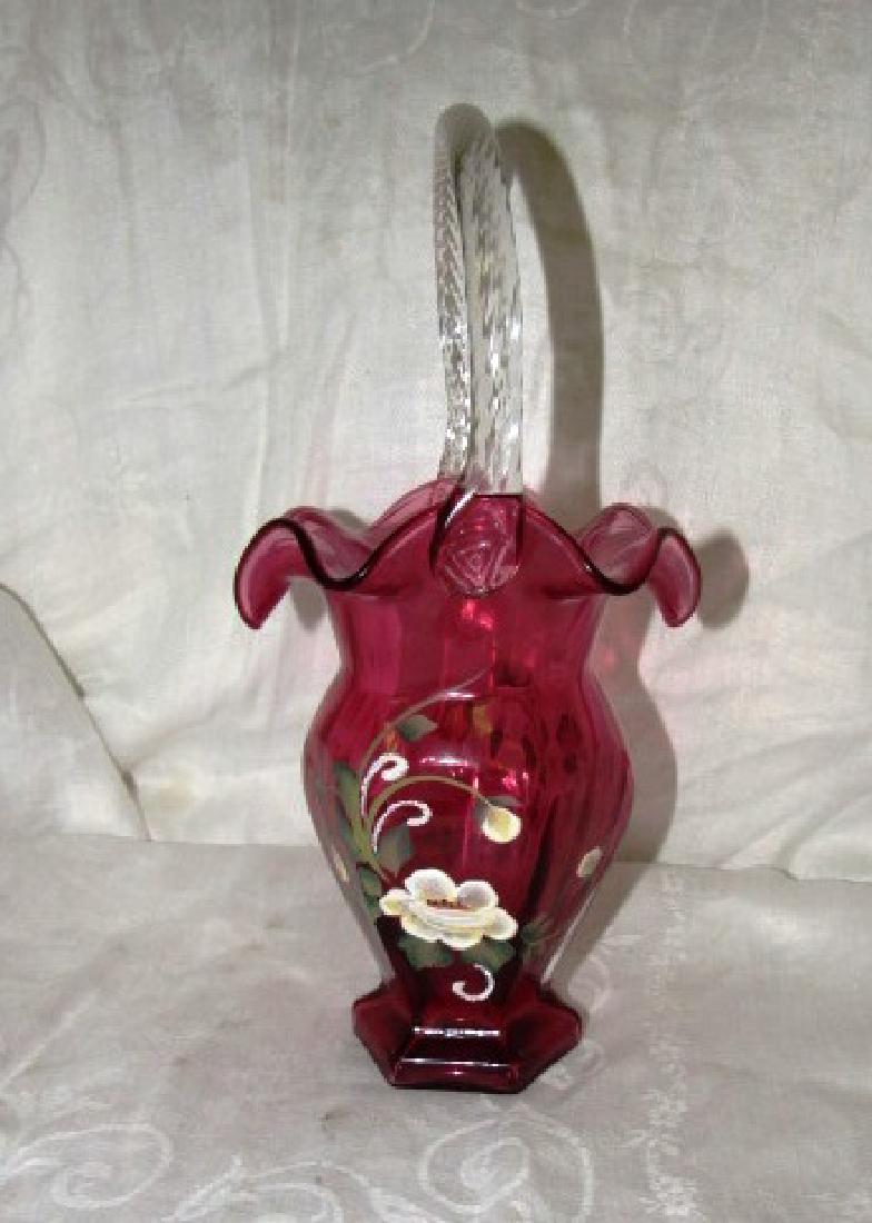 George Fenton Glass Signed Basket (1 of 3)