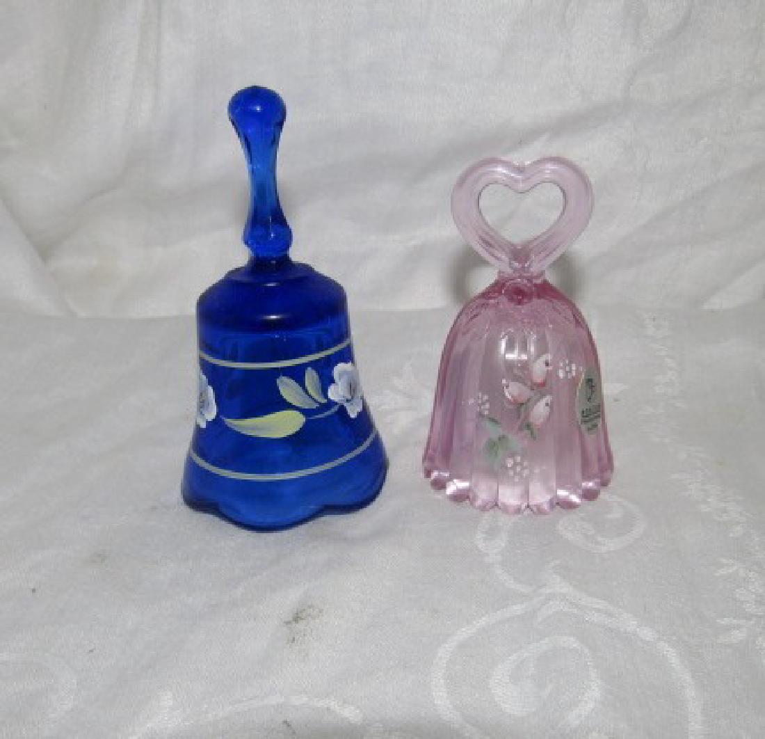 2 Fenton Glass Hand Painted Bells (1 of 4)