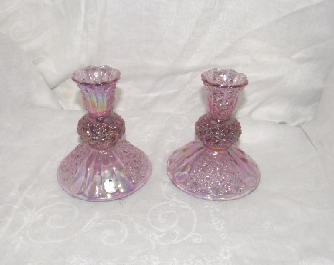2 Fenton Glass Candlesticks (1 of 2)