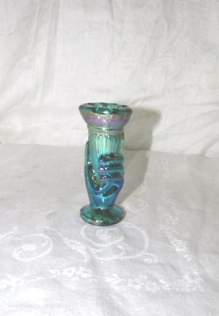 Fenton Art Glass Hand Design Candle Holder (1 of 4)