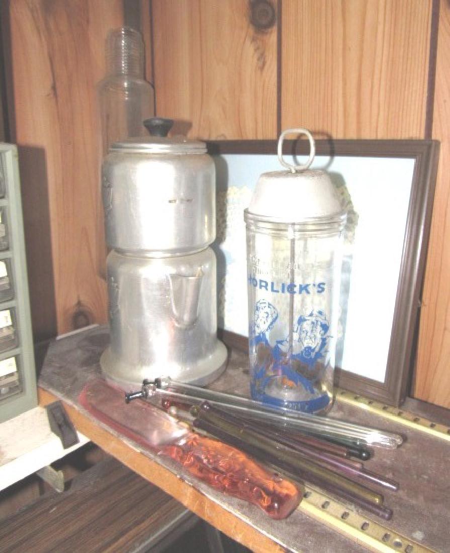 Horlicks Malted Milk Mixer Glass Rolling Pin (1 of 4)