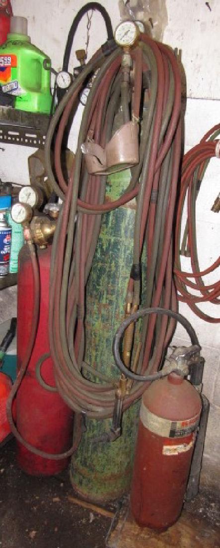 Oxygen Acetelyne Tanks, Hoses, & Gauges (1 of 3)