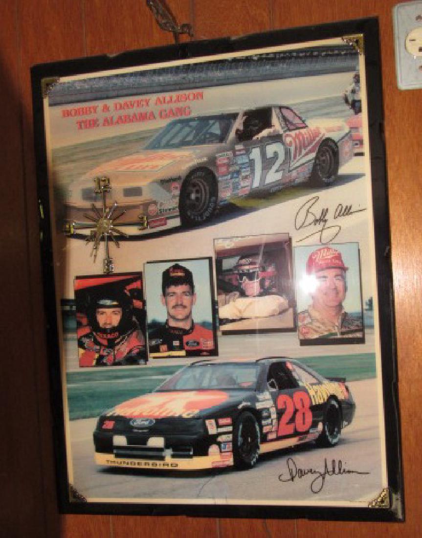 Bobby & Davey Allison Nascar Clock (1 of 1)