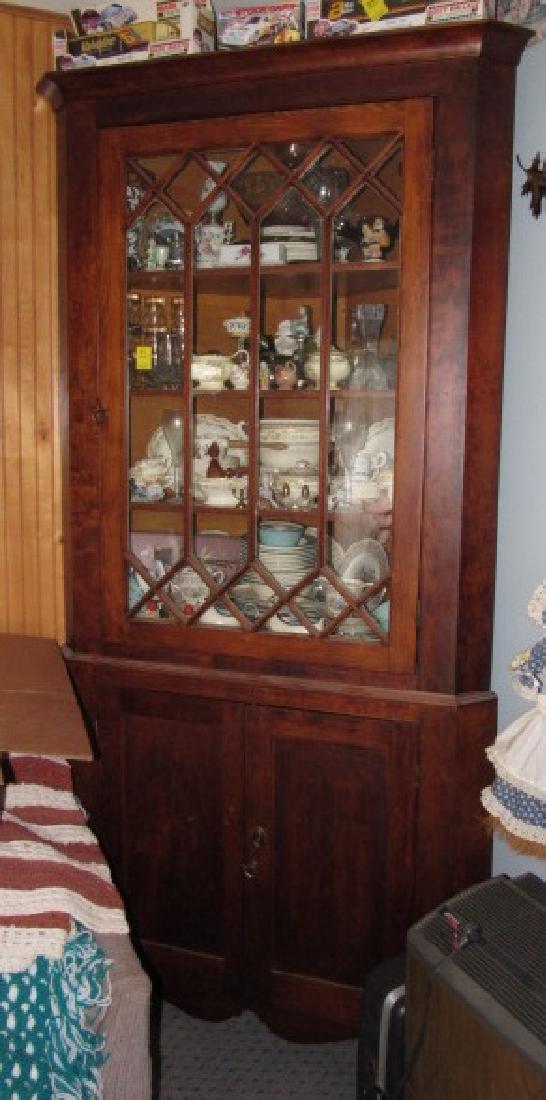 Soft Wood Corner Cupboard (1 of 4)