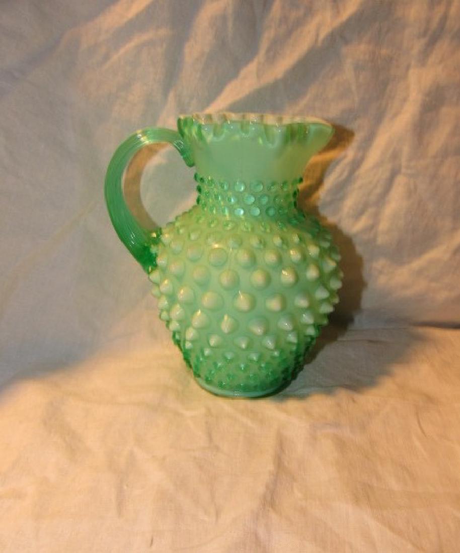 Fenton Hobnail Pitcher (1 of 2)
