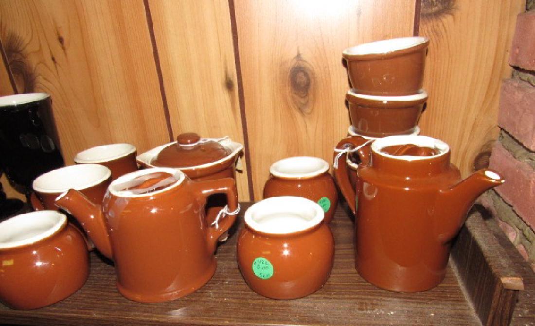 Lot of Brown Hall China (1 of 1)