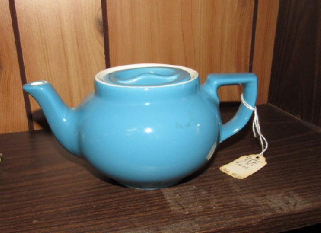 4 Cup Hall China Blue Tea Pot (1 of 1)