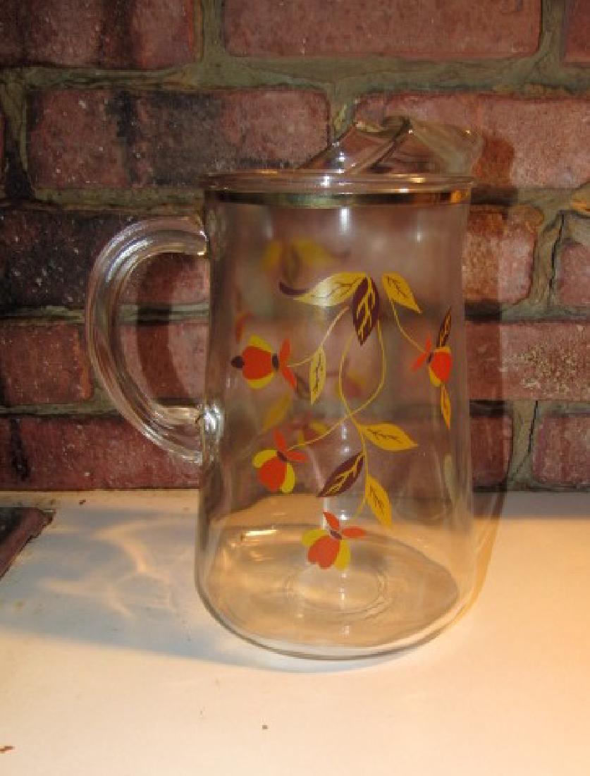 Hall Autumn Leaf Glass Water Pitcher (1 of 2)