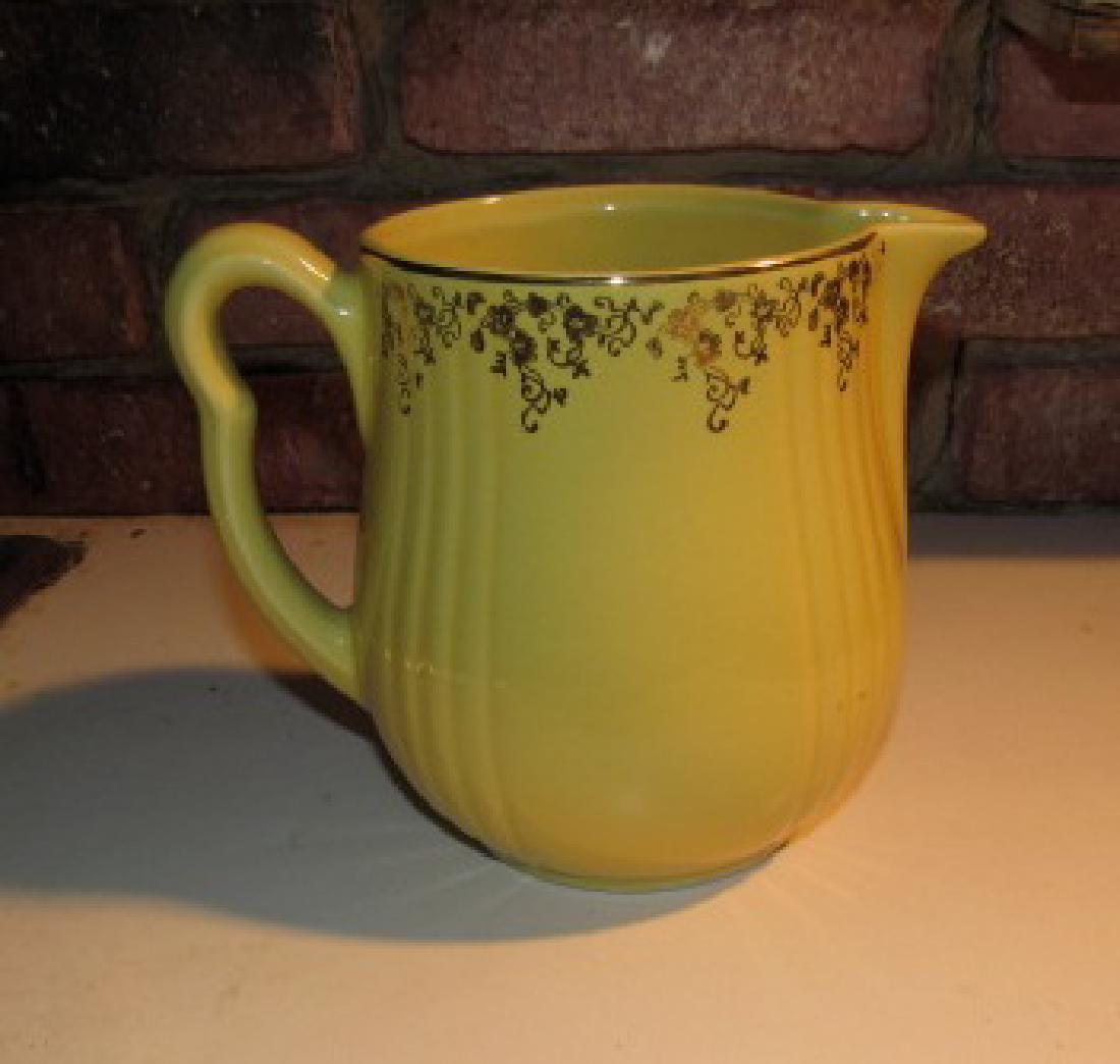 Yellow Hall China Pitcher (1 of 2)