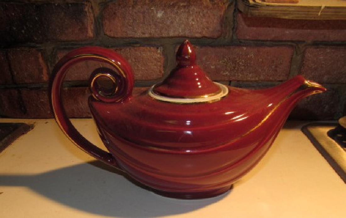 Hall China 0673R Teapot: Approx. 6 1/2" tall.