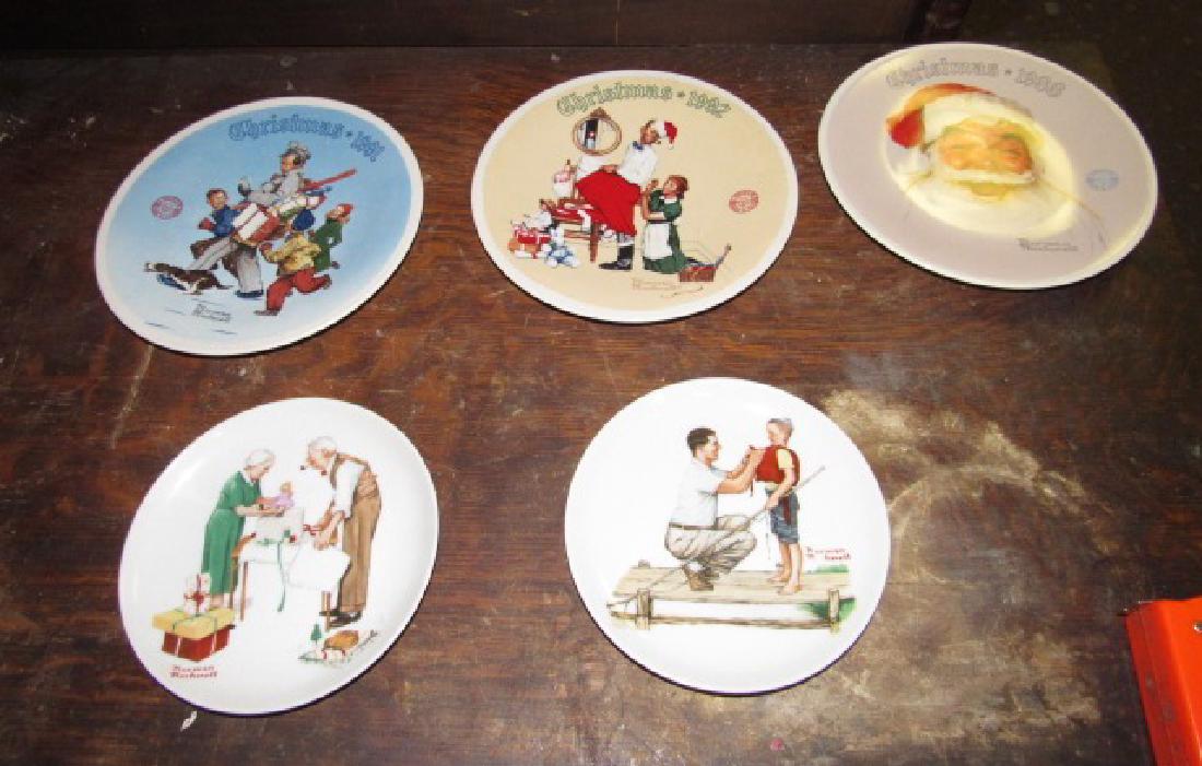 Lot of 5 Norman Rockwell Plates: 5 Collector Plates
