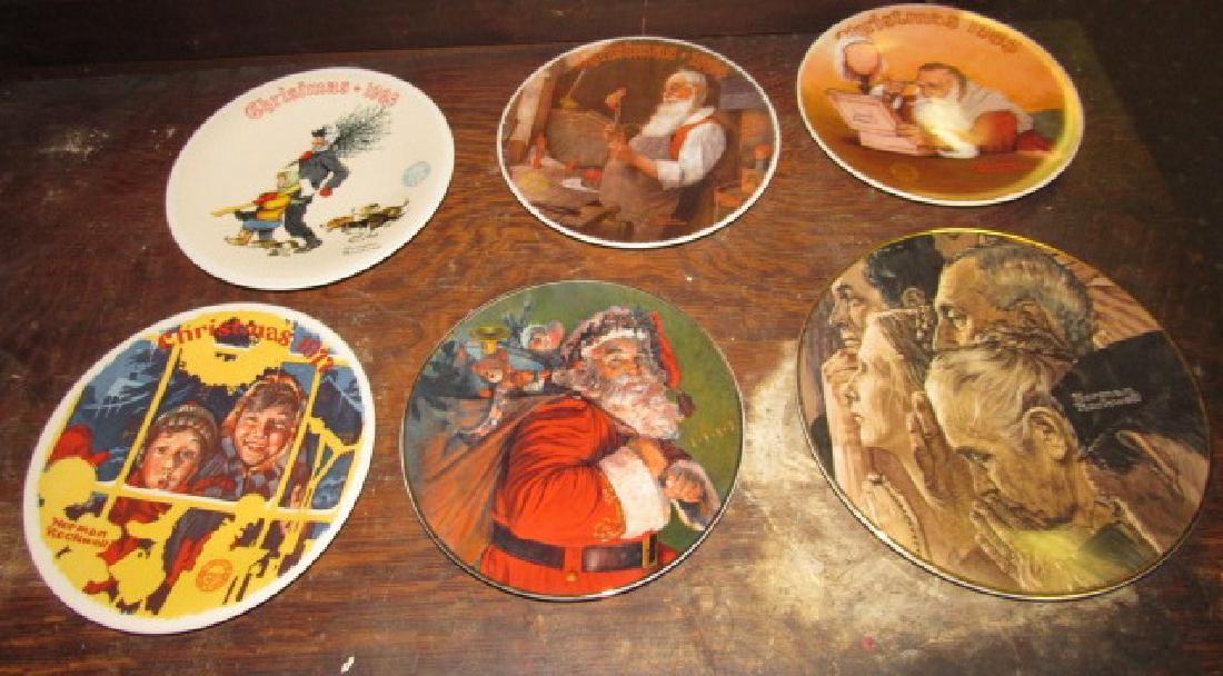 Lot of 6 Norman Rockwell Collector Plates: 6 Plates