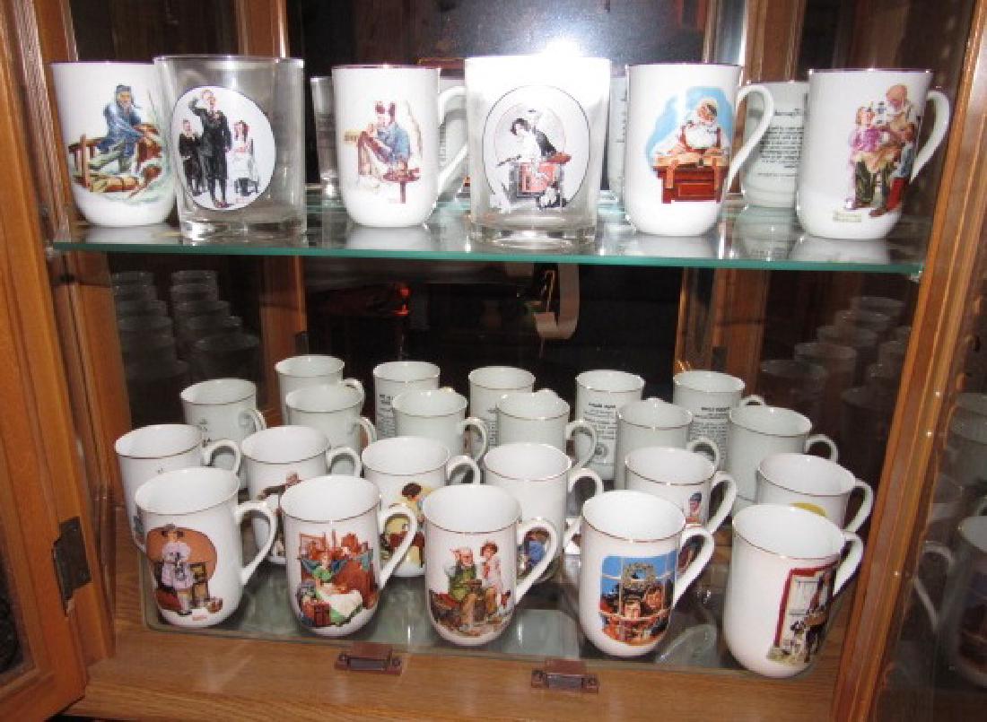 Norman Rockwell Mugs & Glasses: Approx. 18