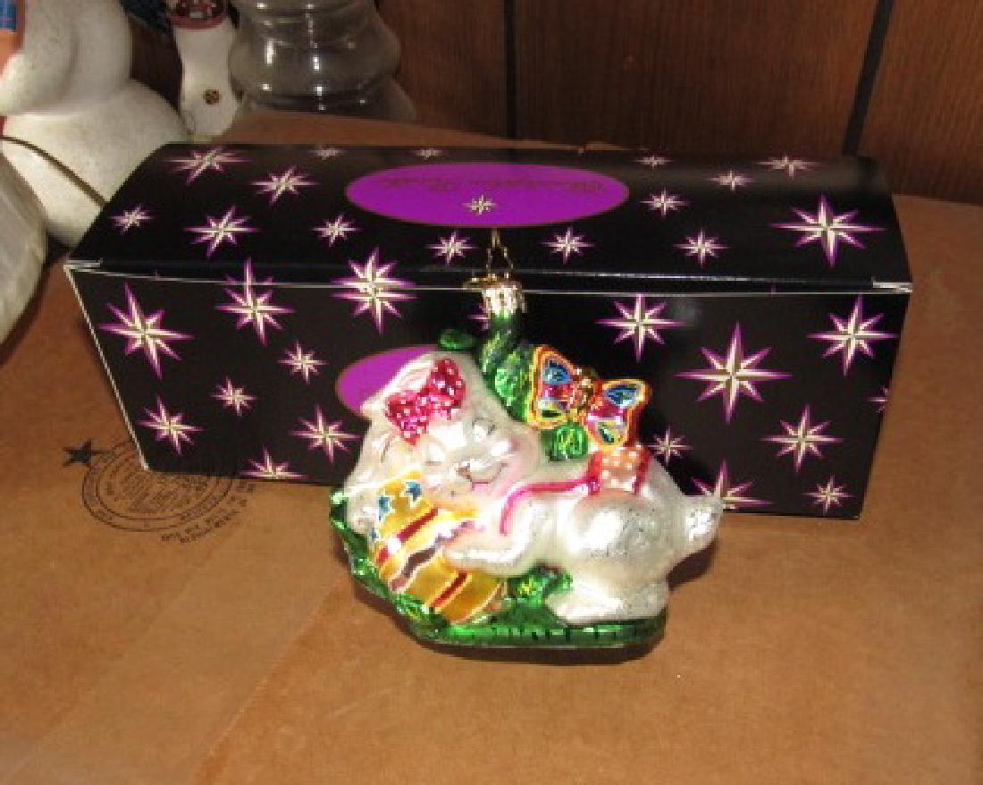 Christopher Radko Bunny Christmas Ornament: Does not seem like original box