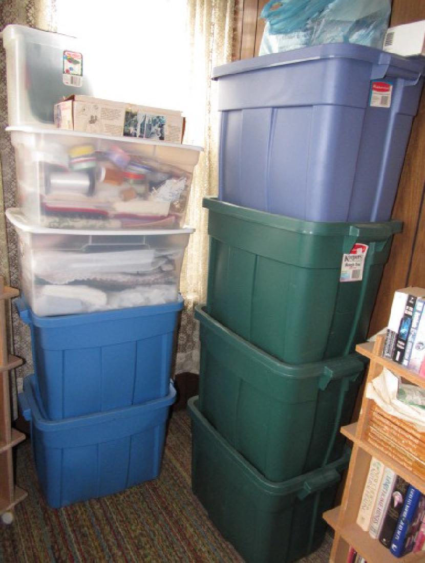 10 Totes Filled with Craft Supplies (1 of 10)