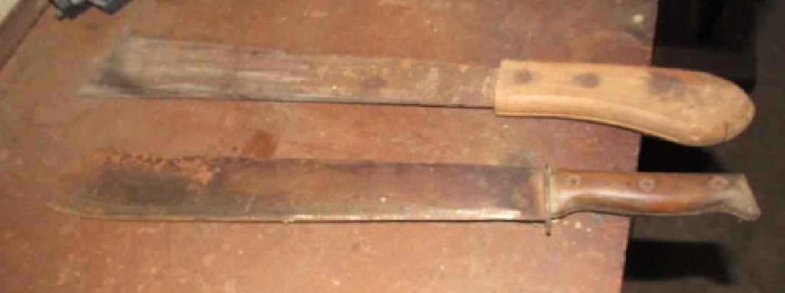 2 Machetes: Approx. 22" long