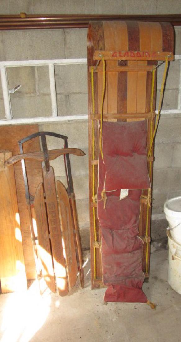 Gladding Toboggan & Speedway Sled (1 of 2)