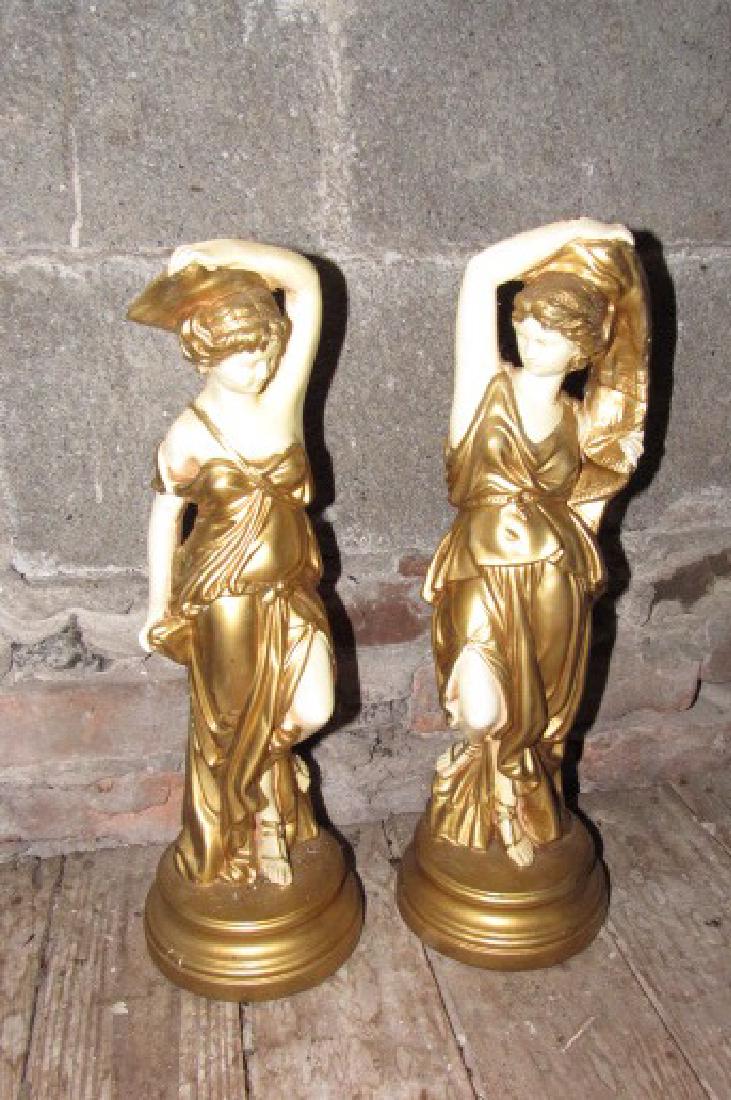 2 Artistic Royalties Plaster Statues