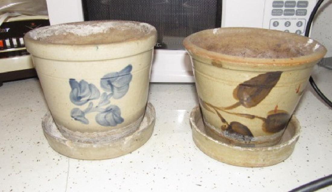 2 Stoneware Planters (1 of 3)