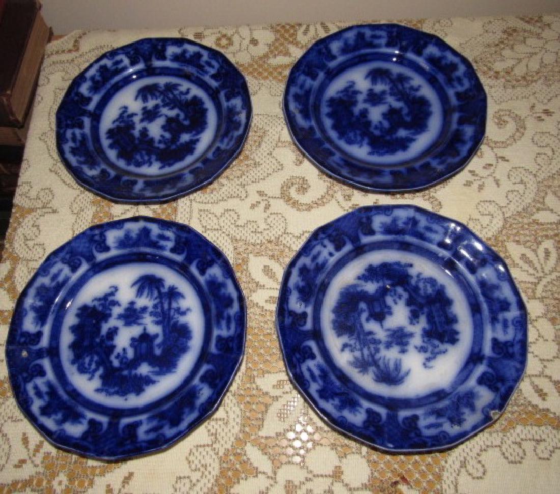 4 Flow Blue Plates (1 of 6)