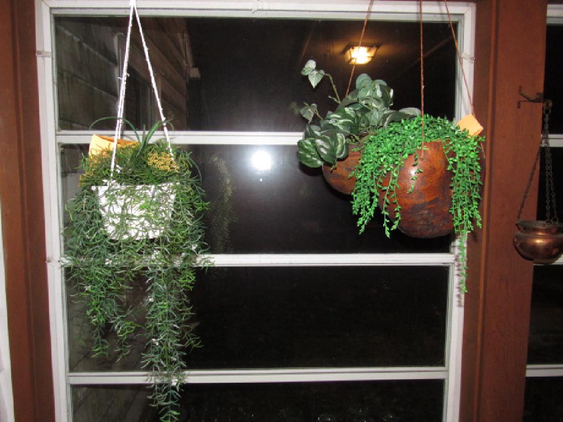 Plastic Hanging Plants Owl Wind Chime Lot (1 of 4)