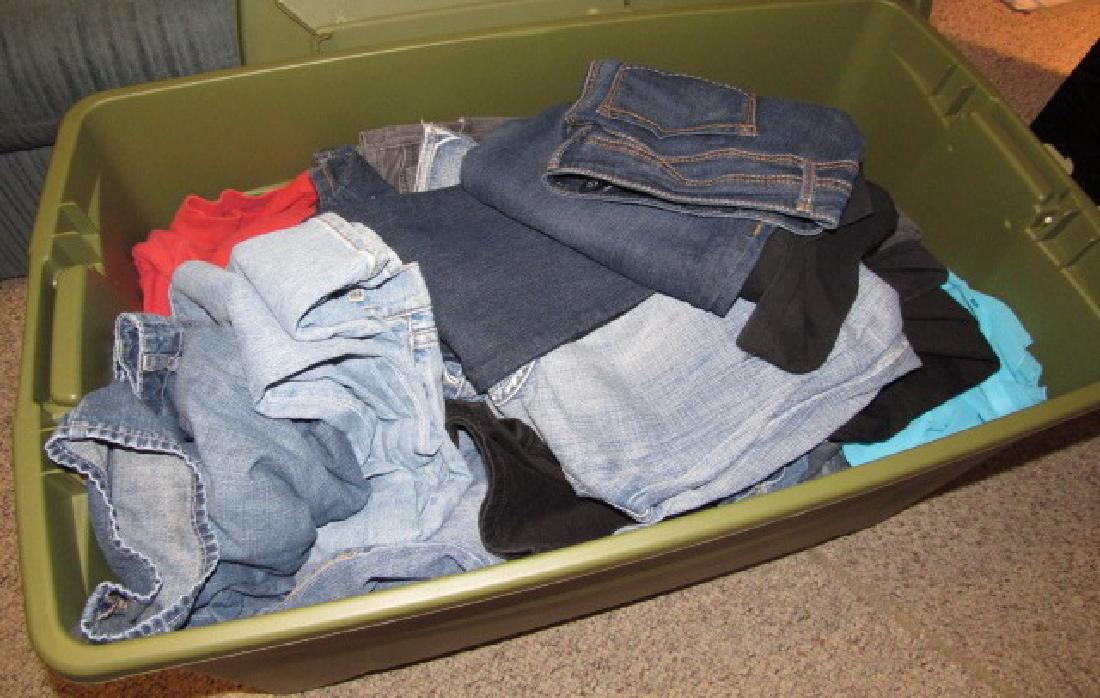 Large Tub Full of Jeans (1 of 5)