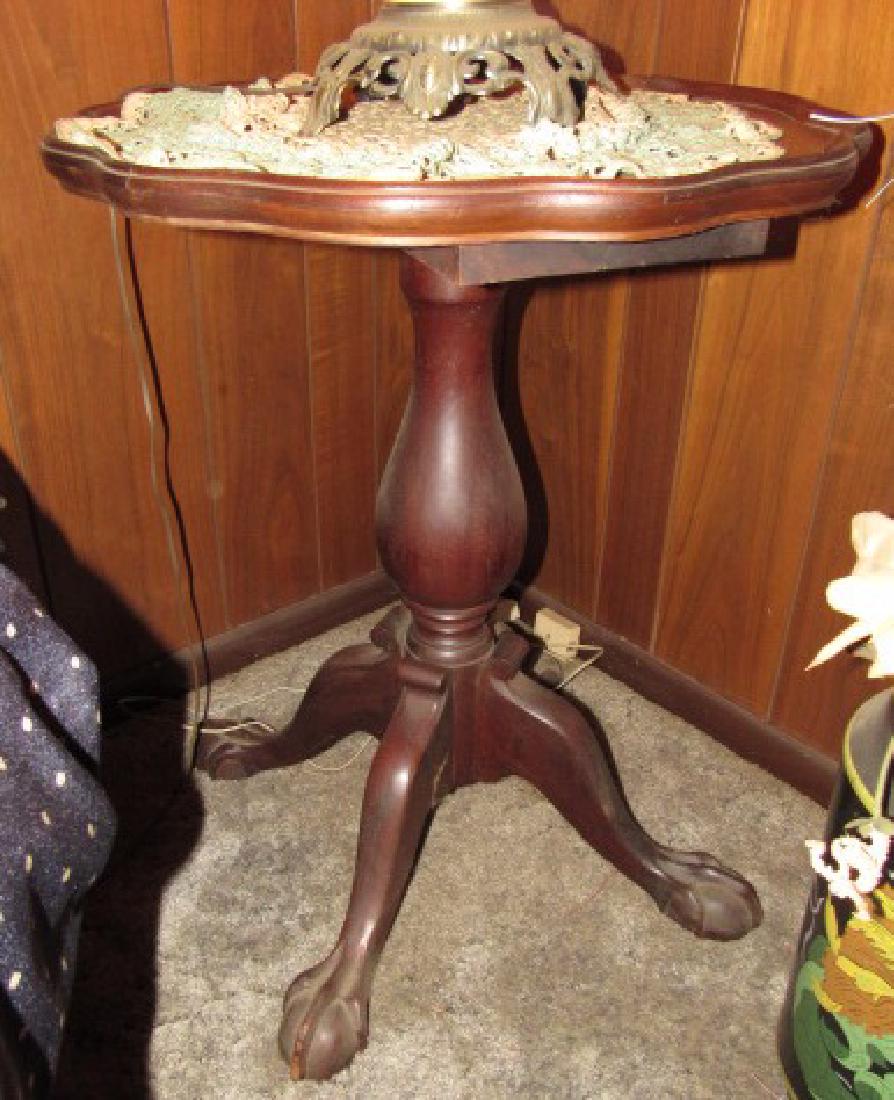 Chippendale Style Table w/ Carved Feet (1 of 4)