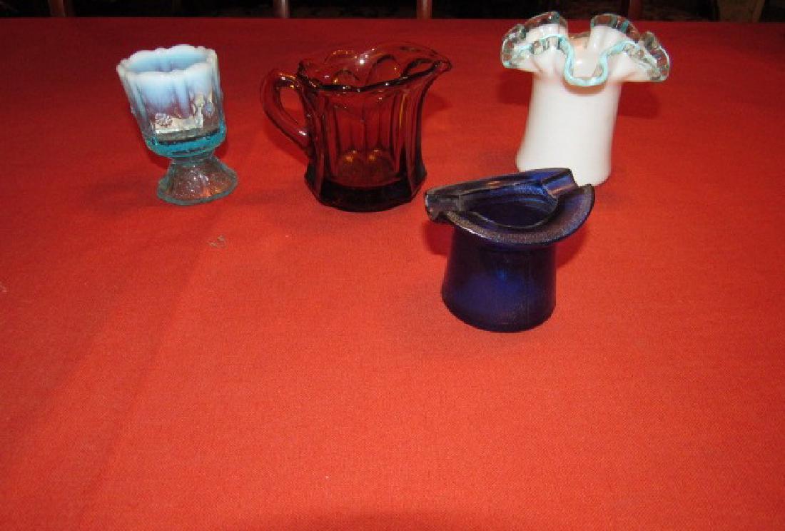 Fenton Toothpick Holder Vase Creamer & Hat (1 of 2)