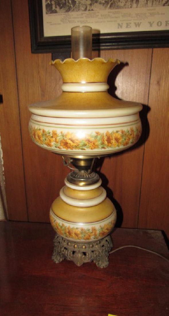 Gone with The Wind Style Lamp: Approx. 23 1/2" tall.