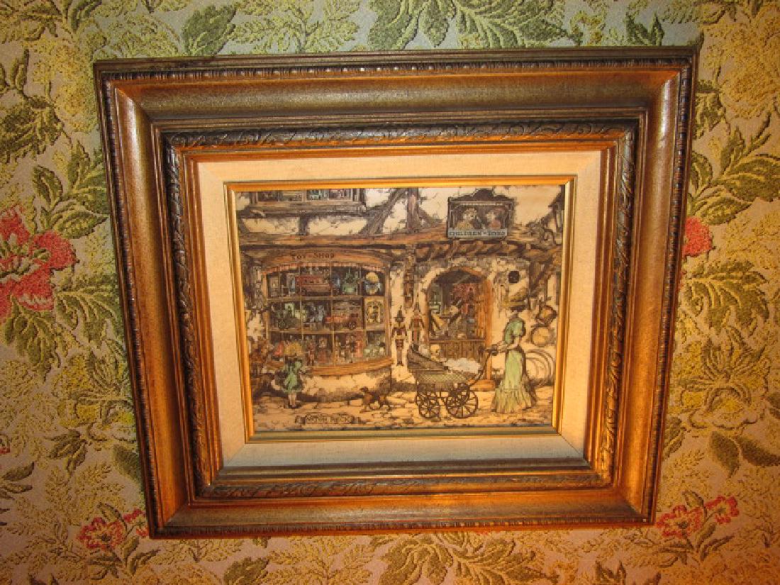Anton Pieck Wall DÃ©cor Toy Shop: Approx. 15" x 17"