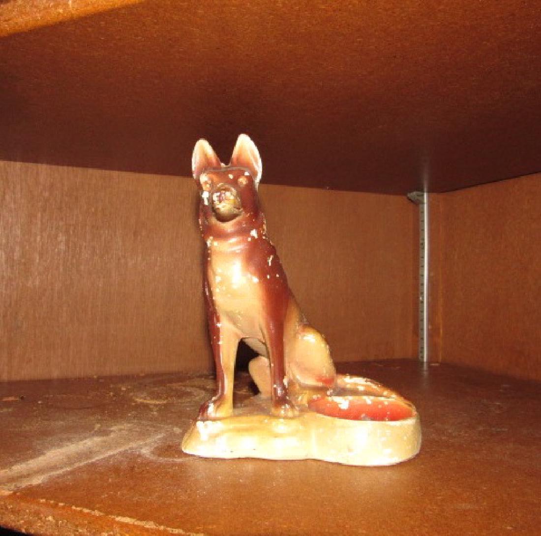 Chalkware Dog Statue Lot (1 of 2)