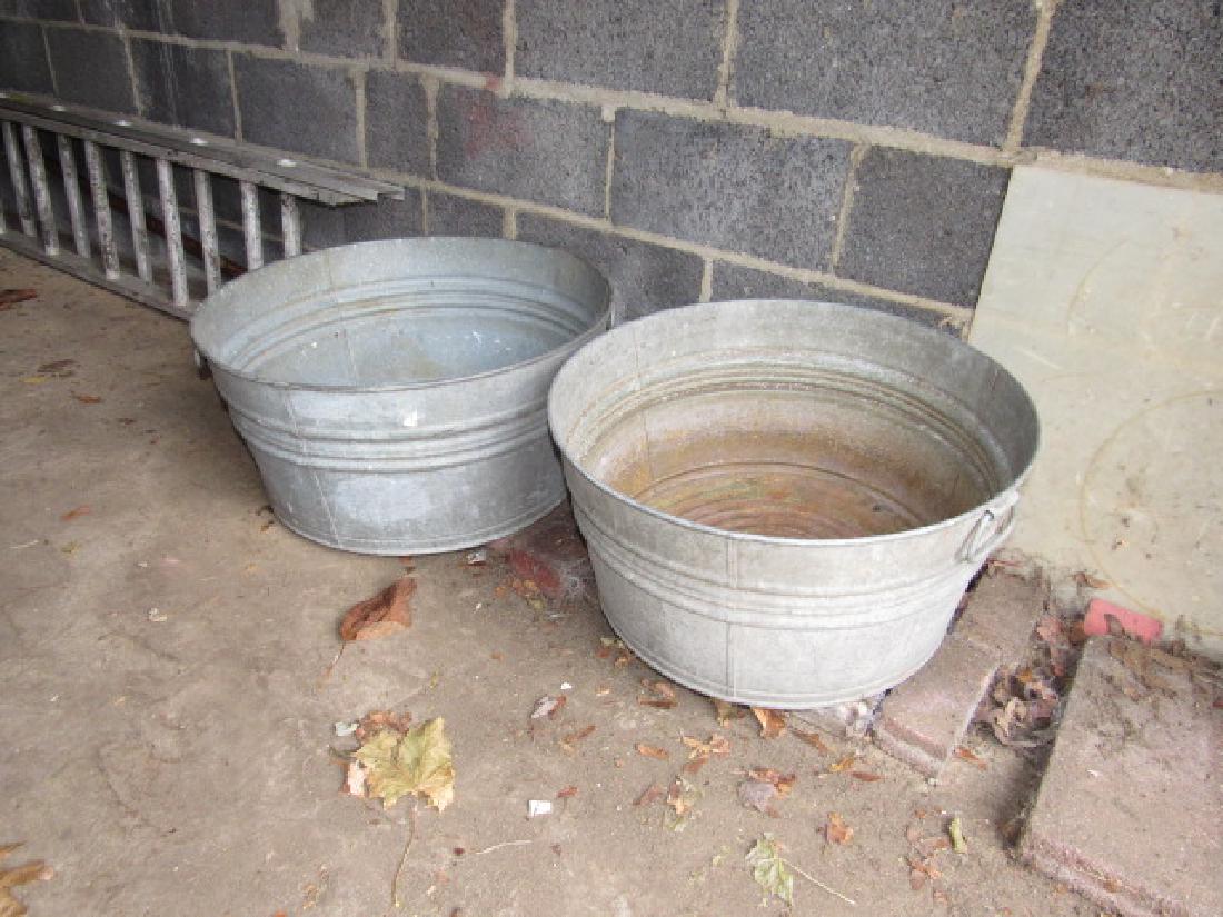 2 Galvanized Wash Tubs (1 of 1)