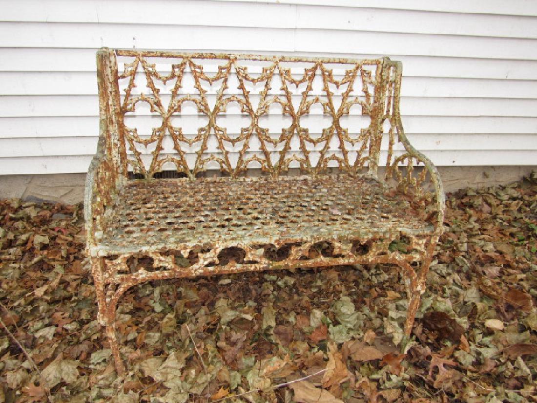 Antique Cast Iron Bench (1 of 5)